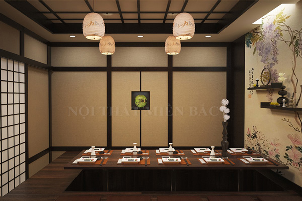 Thiết kế nội thất nhà hàng kiểu Nhật cao cấp thu hút thực khách