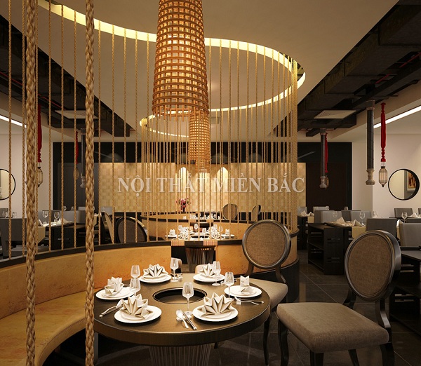 Thiết kế nội thất nhà hàng Trung Hoa sang trọng tại Royal City