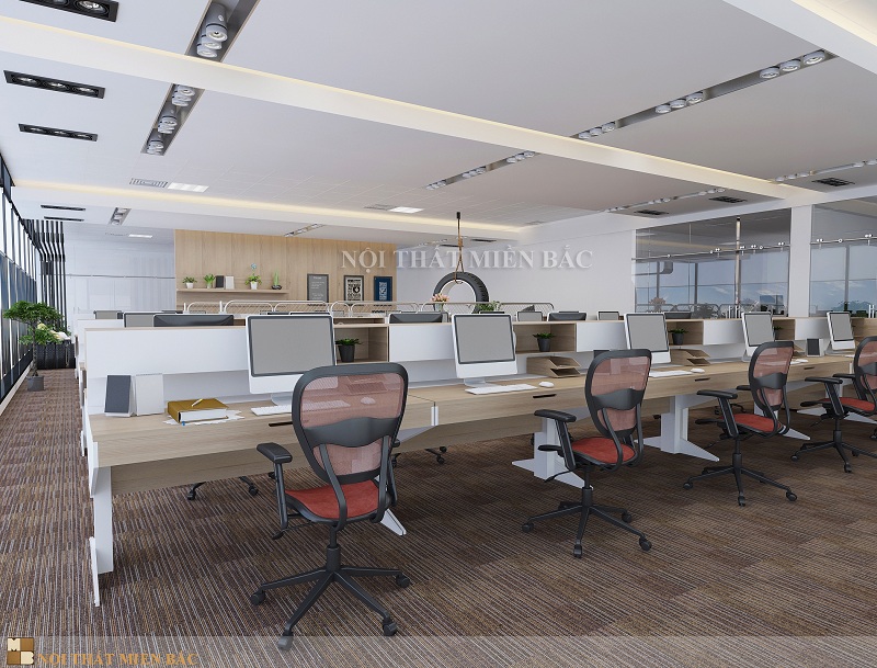 Thiết kế nội thất văn phòng đẹp tạo hứng khởi trong công việc - H3