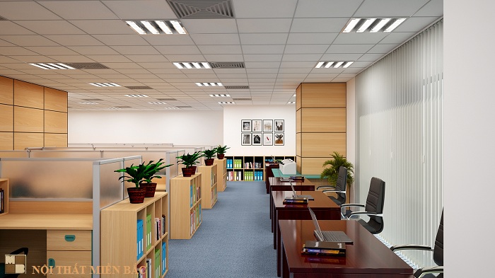 Thiết kế nội thất văn phòng đẹp và hiện đại công ty Vinacademy - phòng làm việc2
