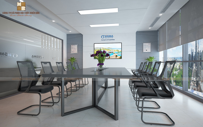 Thiết kế nội thất văn phòng công ty SIGMA hiện đại (Phần I)