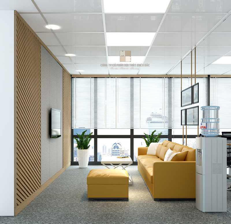 Thiết kế nội thất văn phòng trung tâm xử lý nước thải 1