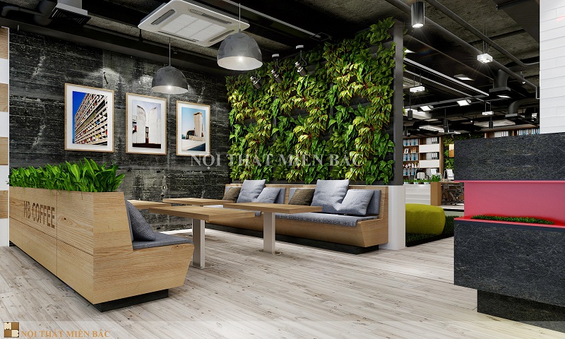 Thiết kế phòng làm việc với cây xanh khơi nguồn cảm hứng