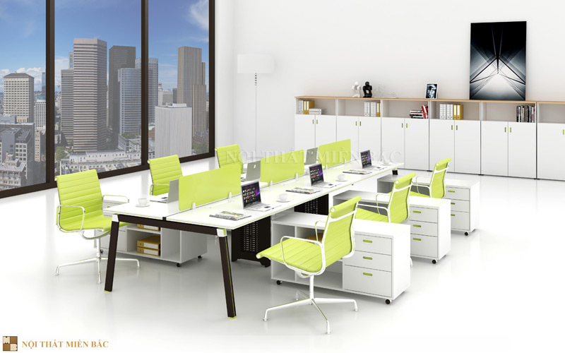 Màu xanh lá trong lựa chọn màu sắc trong thiết kế nội thất văn phòng