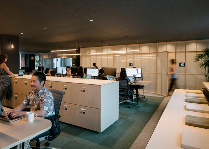 Thiết kế văn phòng kiểu Nhật tạo không gian linh hoạt