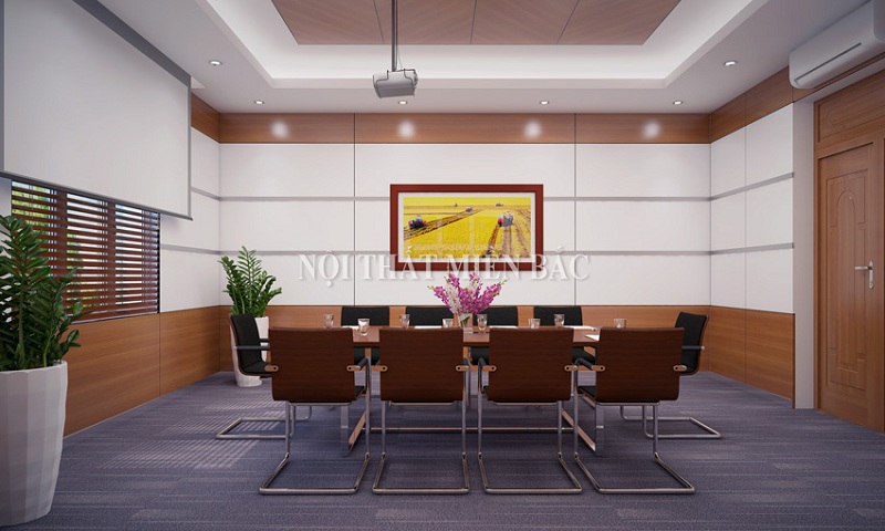 Lựa chọn nội thất trong thiết kế nội thất phòng họp hiện đại