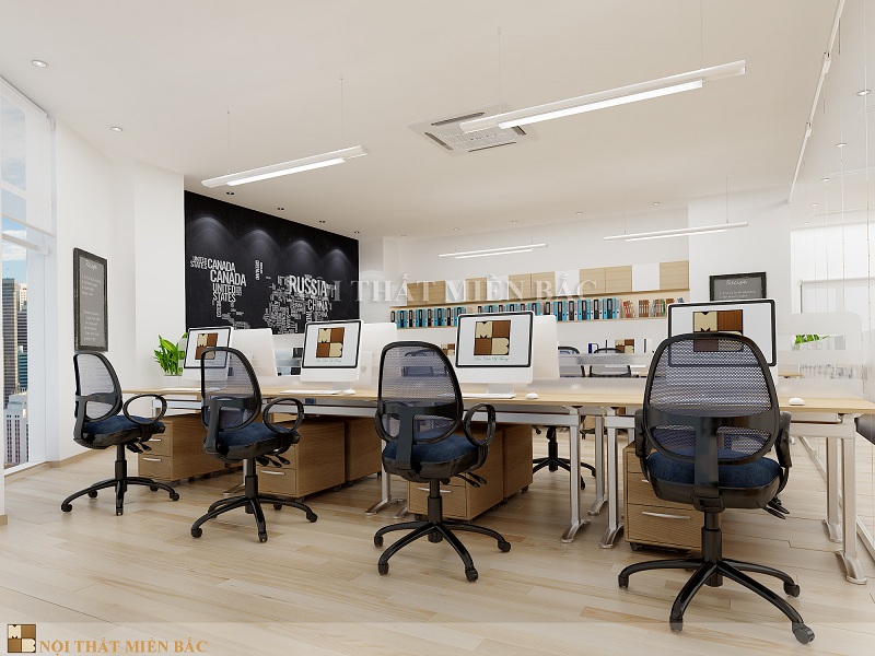 Lựa chọn gam màu trung tính cho thiết kế nội thất văn phòng hiện đại