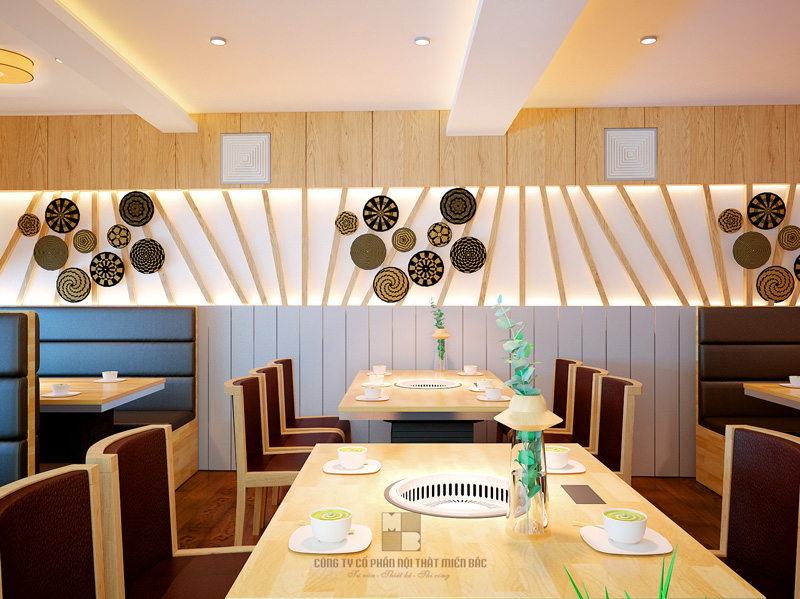 Thiết kế nội thất nhà hàng Isteam sang trọng (Phần 1) - H6