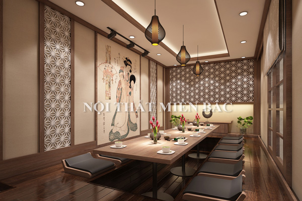 Thiết kế nội thất nhà hàng Nhật phong cách Teppanyaki