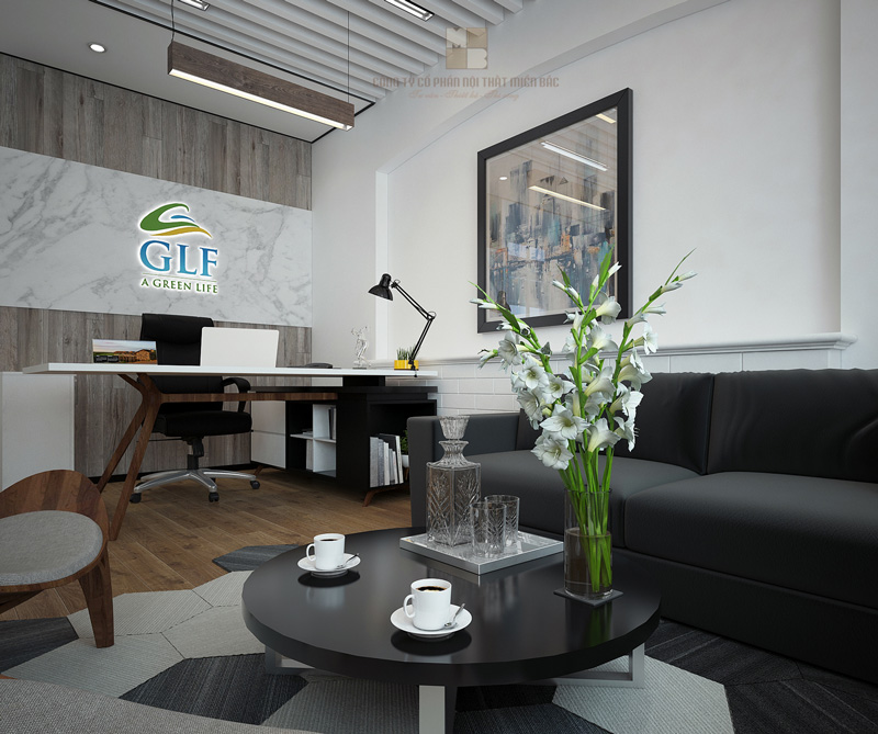 Thiết kế nội thất phòng giám đốc công ty GLF đẳng cấp - H2