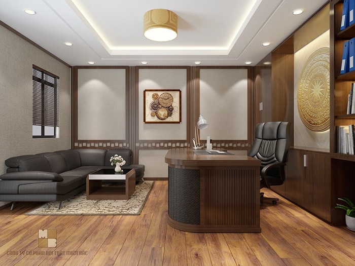 Lựa chọn vị trí phòng làm việc đóng vai trò quan trọng trong thiết kế nội thất phòng giám đốc