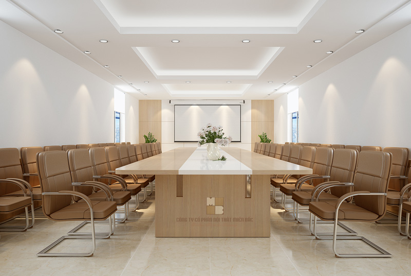 Thiết kế nội thất phòng họp cao cấp giúp nâng cao hiệu quả hoạt động doanh nghiệp