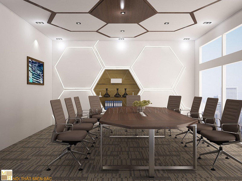Thiết kế nội thất phòng họp cao cấp theo phong cách hiện đại - H2