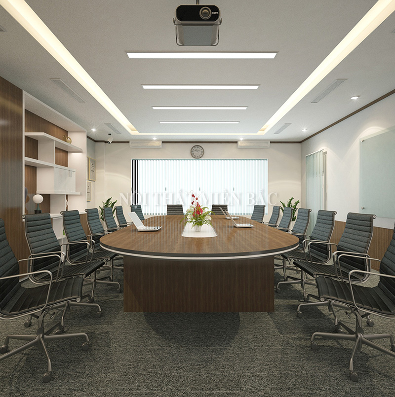Thiết kế nội thất phòng họp sang trọng chi phí thấp - H2