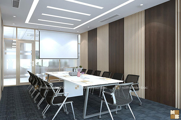 Thiết kế nội thất phòng họp đẹp công ty Đại Việt Trí Tuệ