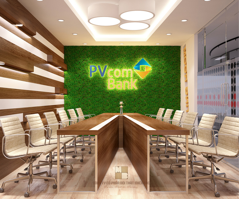 Thiết kế nội thất phòng họp ấn tượng dự án PVcomBank