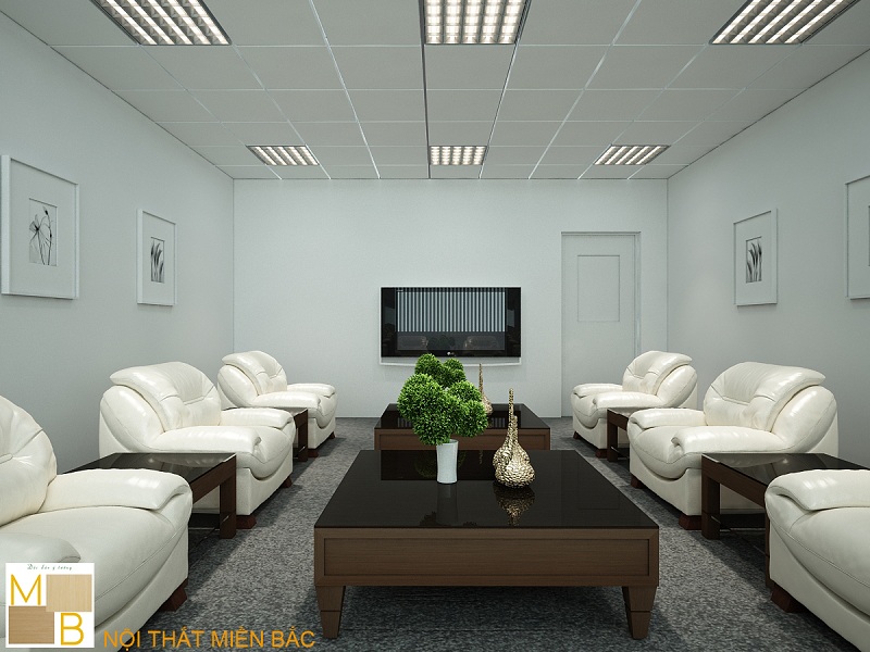 Thiết kế nội thất phòng khánh tiết với tone màu trắng tinh tế, trang trọng - H1
