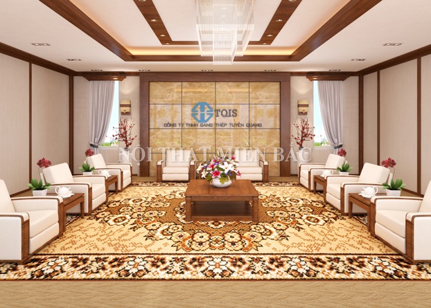 Thiết kế nội thất phòng khánh tiết Công ty Gang thép Tuyên Quang