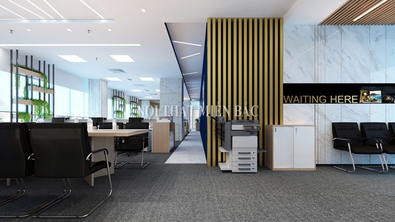 Thiết kế văn phòng mở hiện đại tầng 3 - CEO Tower - không gian phòng làm việc - view1