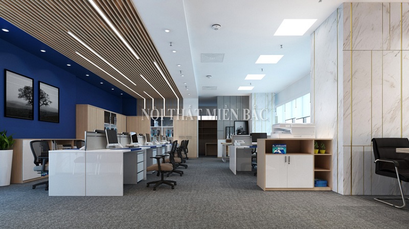 Thiết kế nội thất văn phòng mở hiện đại tầng 3 - CEO Tower