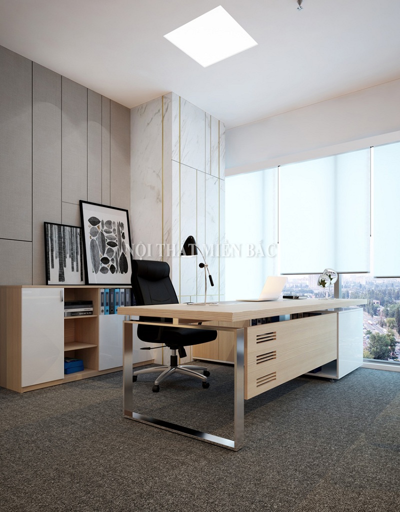 Thiết kế văn phòng mở hiện đại tầng 3 - CEO Tower - không gian phòng Trưởng phòng 1