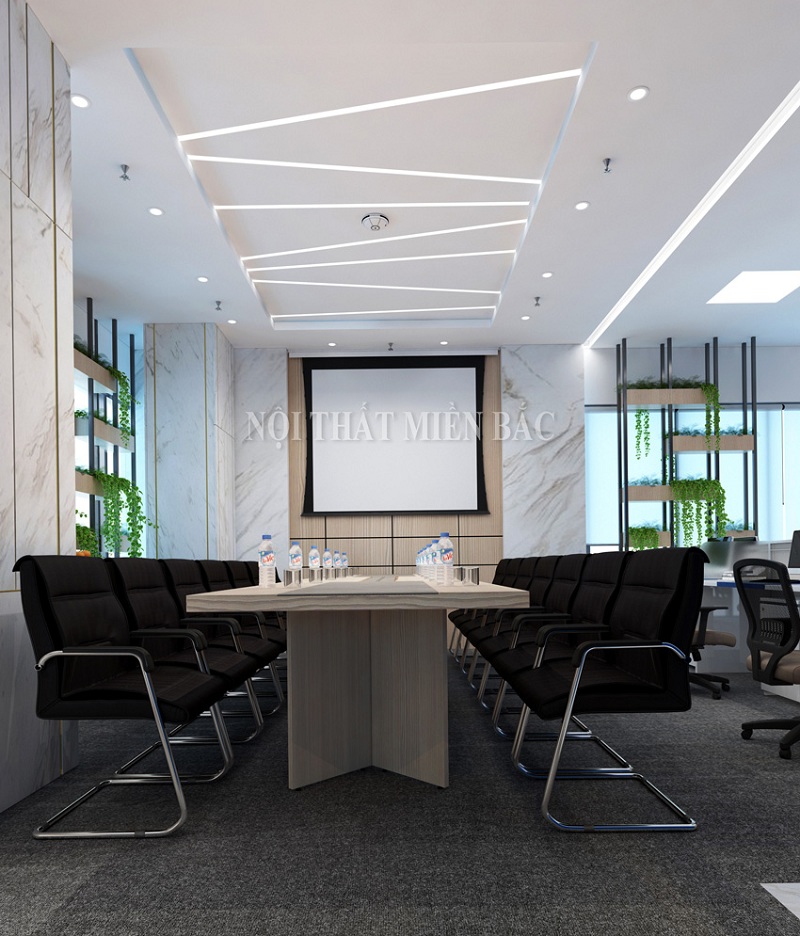 Thiết kế văn phòng mở hiện đại tầng 3 - CEO Tower - không gian phòng họp sang trọng