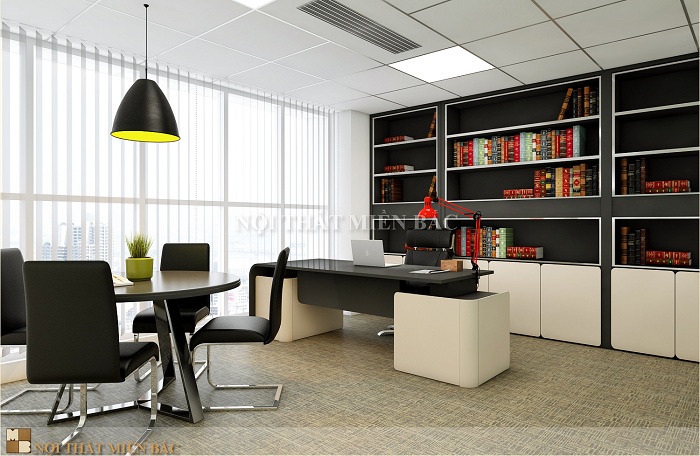 Thiết kế nội thất văn phòng công ty - Thiết kế văn phòng với màu trung tính