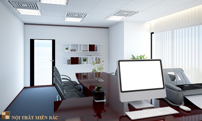 Thiết kế nội thất văn phòng đẹp và hiện đại công ty Vinacademy - phòng tổng giám đốc1