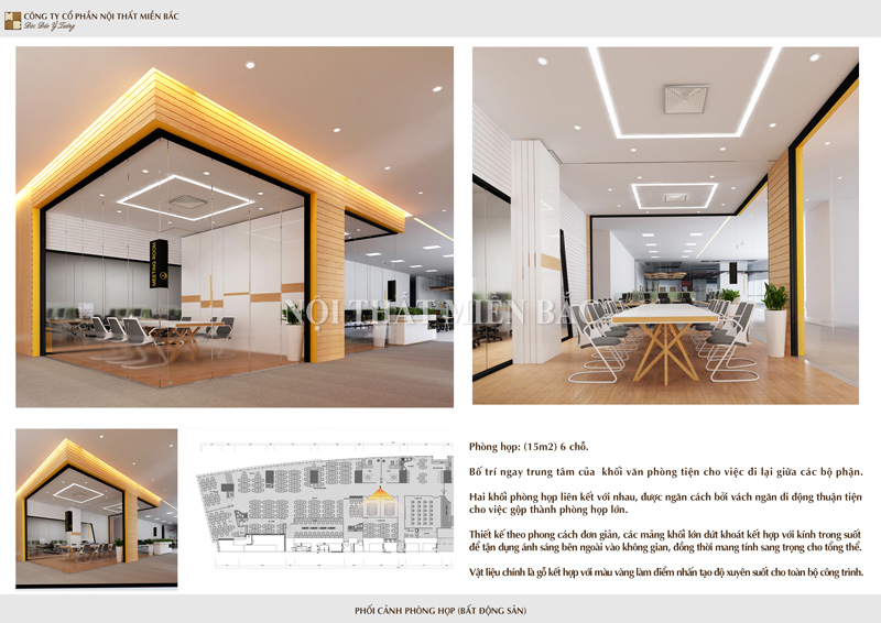 Thiết kế văn phòng đẹp hiện đại, cao cấp Đại Việt Group - phòng họp1
