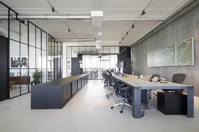 Mẫu văn phòng được thiết kế theo phong cách tối giản, độc đáo và ấn tượng