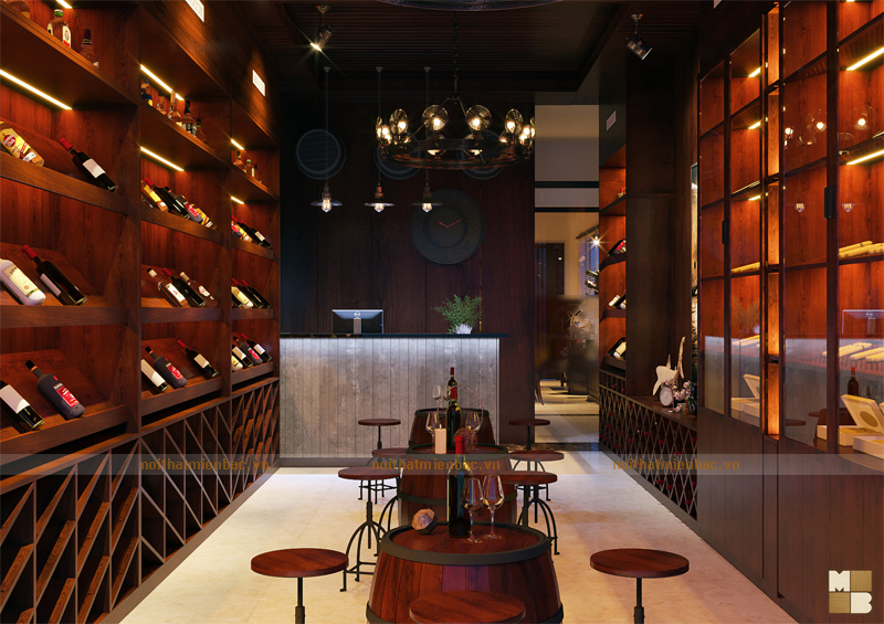 Thiết kế thi công Showroom Rượu vang - Cigar cao cấp tại Hà Giang