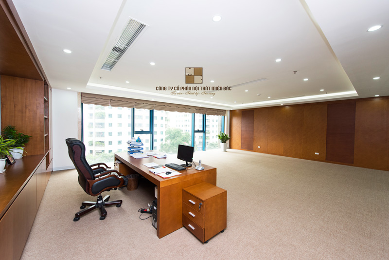 Thiết kế thi công nội thất văn phòng công ty ECOBA - Phòng Tổng giám đốc đẳng cấp