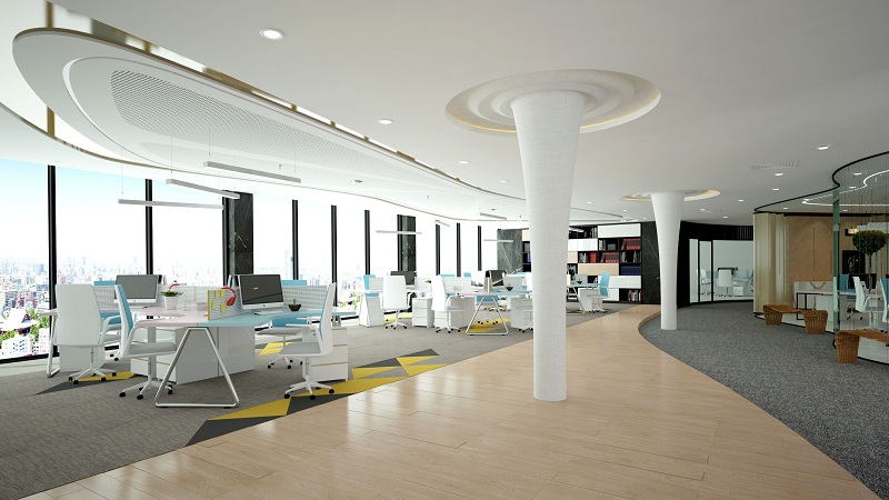 Đầy ấn tượng với thiết kế văn phòng đẹp không gian mở - H2