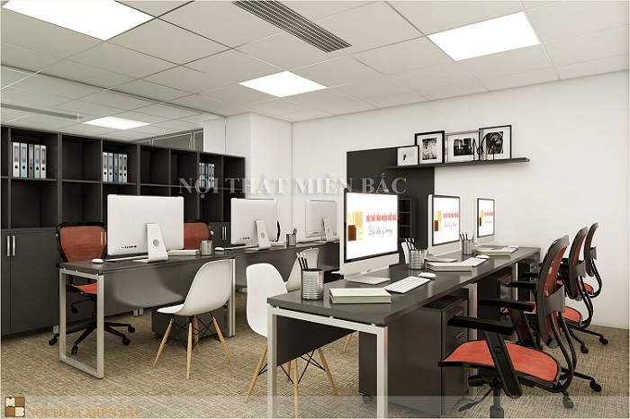 Thiết kế văn phòng diện tích nhỏ đẹp, sáng tạo - Văn phòng sử dụng tông màu sáng