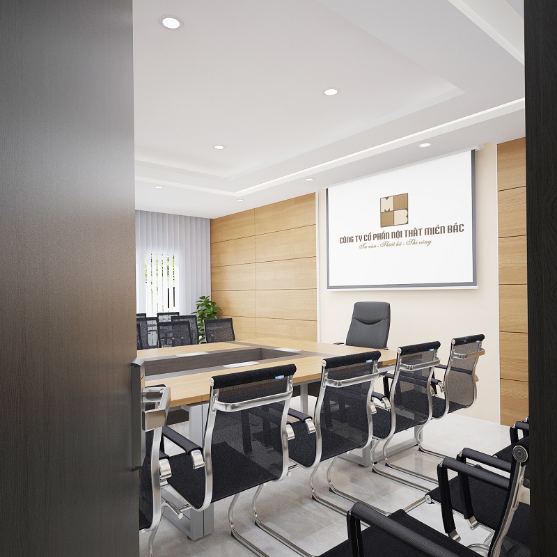 Thiết kế nội thất văn phòng hiện đại không gian phòng họp lớn chuyên nghiệp - H2