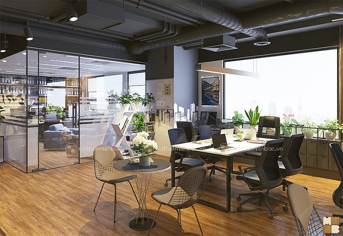 Trang trí nội thất văn phòng đẹp hiện đại theo xu hướng 2018 - H6