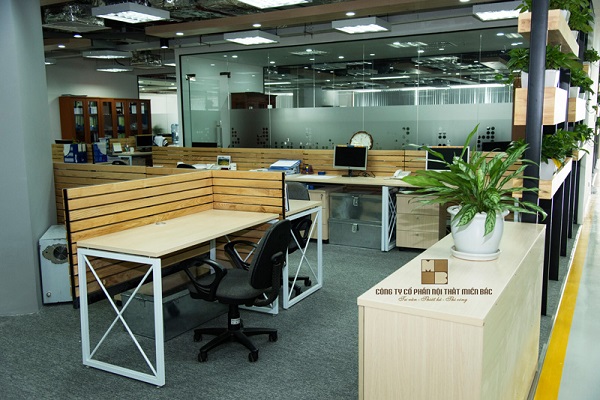 Tư vấn thiết kế nội thất văn phòng sử dụng vật liệu tự nhiên