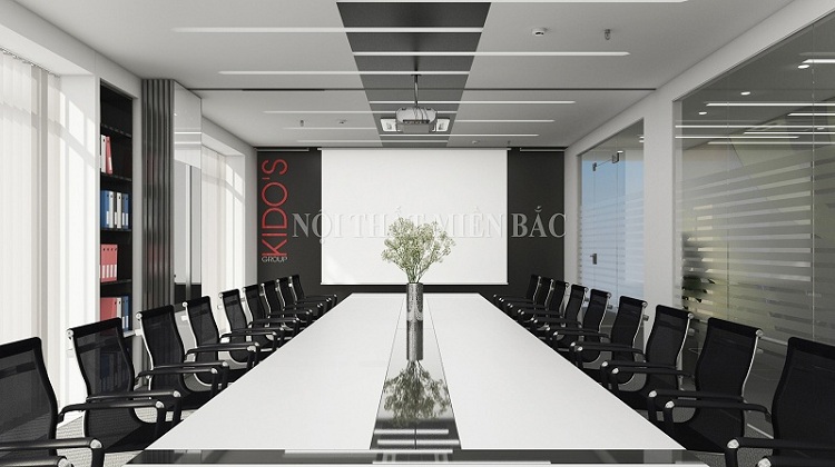 Thiết kế nội thất không gian phòng họp hiện đại trong thiết kế nội thất văn phòng cao cấp