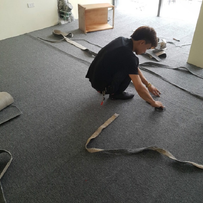 5 bước thi công thảm văn phòng và các mẫu thảm được ưa chuộng 2019